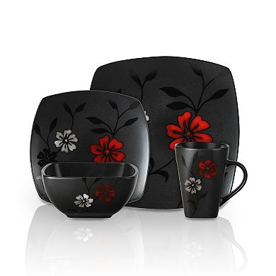 16-Piece Evening Blossom Dinnerware Set