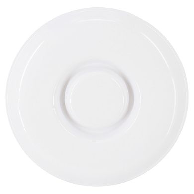 12 Piece 12 Inch Round Melamine Chip and Dip Platter Set in White