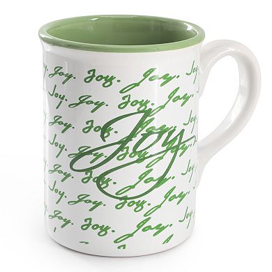 4 Piece 16 Ounce Stoneware Mug Set in Green