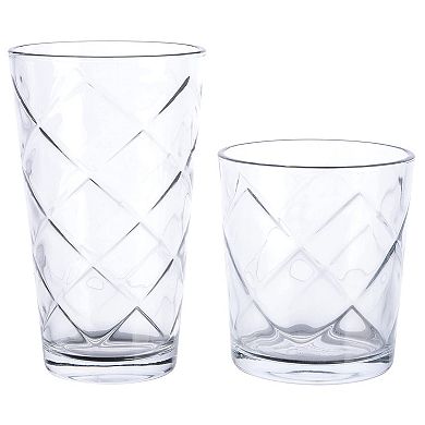 16 Piece Glassware Drinkware Set