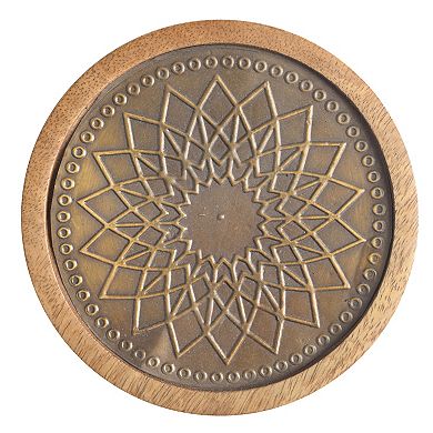 5.75 Inch Glass Canister with Wood Lid