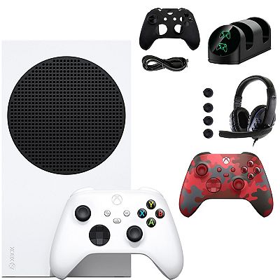 Xbox Series S Console with Extra Camo Controller Accessories Kit
