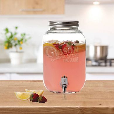 1.1 Gallon Glass Jar Beverage Dispenser