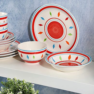 12 Piece Durastone Dinnerware Set
