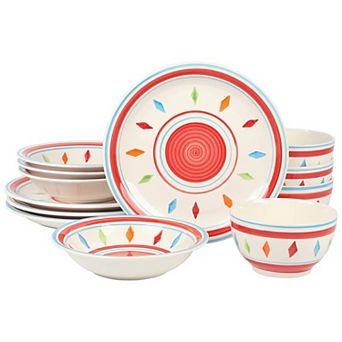 12 pc Durastone Dinnerware Set