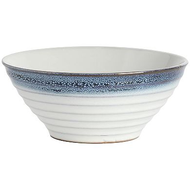 16 Piece Stoneware Dinnerware Set in Blue