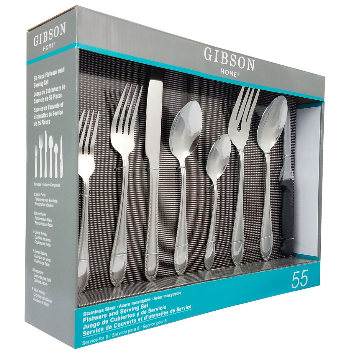55-Piece Flatware Set