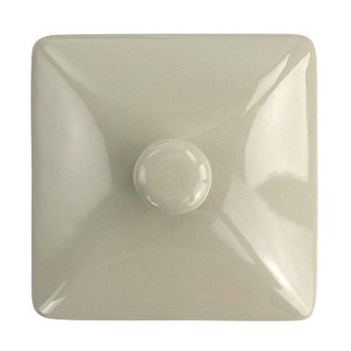 Mini Stoneware Casserole with Lid in Beige