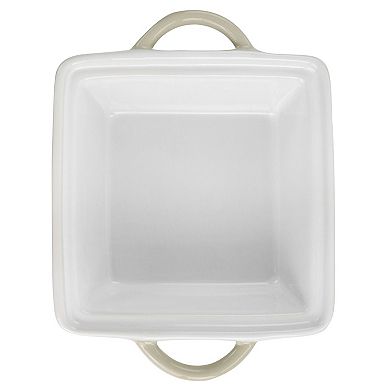 Mini Stoneware Casserole with Lid in Beige