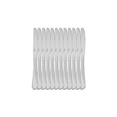 87 Piece Stainless Steel Flatware and Serving Utensil Set in Silver