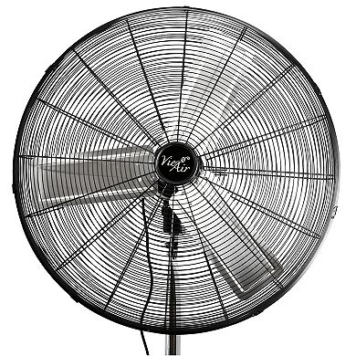30 Inch Industrial Heavy Duty Pedestal Oscillating Metal Stand Fan