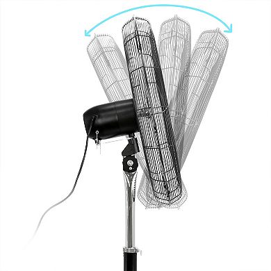30 Inch Industrial Heavy Duty Pedestal Oscillating Metal Stand Fan