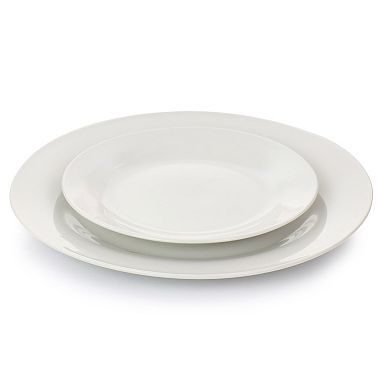 16 Piece Ceramic Dinnerware Set in Off White