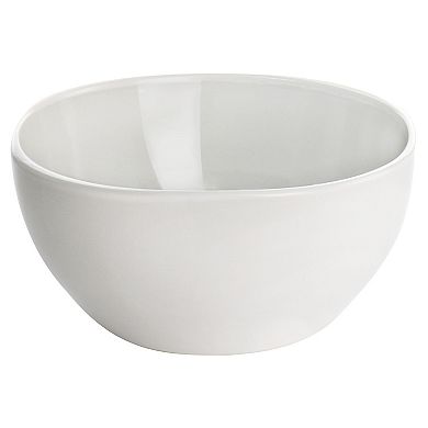 16 Piece Square Stoneware Dinnerware Set in Shell White