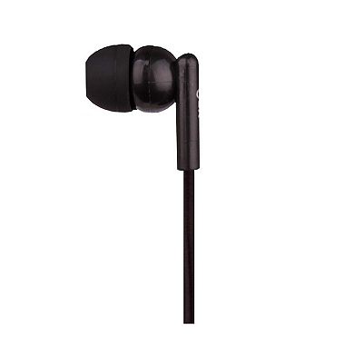 QFX Noise Isolation Earbuds-Black