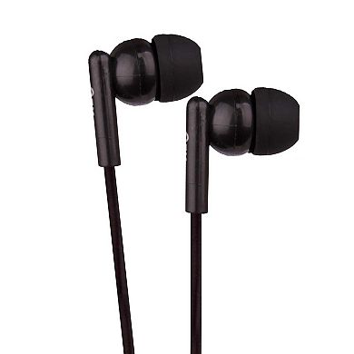 QFX Noise Isolation Earbuds-Black