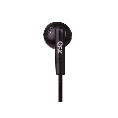 QFX Noise Isolation Earbuds-Black