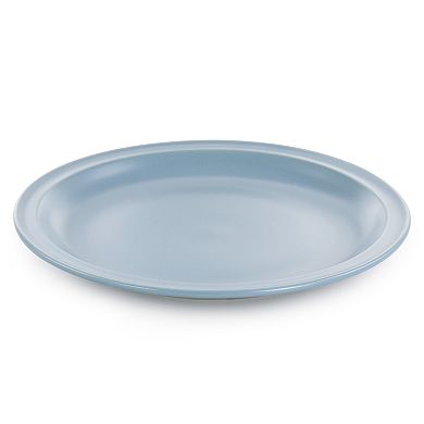 12 Piece Round Stoneware Dinnerware Set in Blue