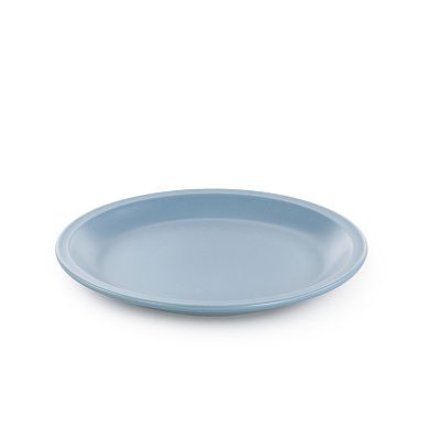 12 Piece Round Stoneware Dinnerware Set in Blue