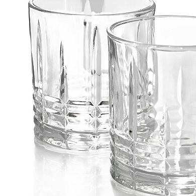 4 Piece 11.5 Ounce Double Old Fashioned Glassware Set in Clear