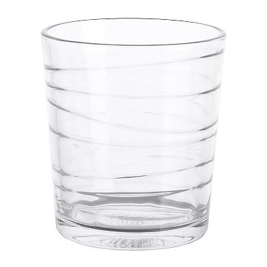 4 Piece 13.5 Ounce Swirl Double Old-Fashioned Glassware Set