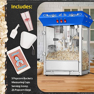 Foundation 8oz Popcorn Machine with Cart by Great Northern Popcorn