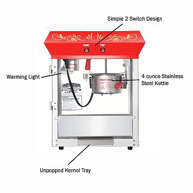 Foundation 4oz Countertop Popcorn Machine by Great Northern Popcorn