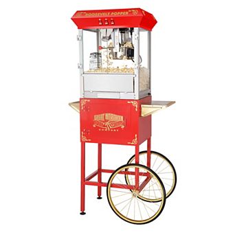 Roosevelt 8oz Popcorn Machine with Cart by Great Northern Popcorn