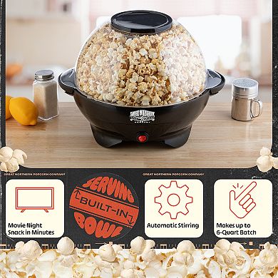 800W Electric Pop and Stir Popcorn Machine by Great Northern Popcorn