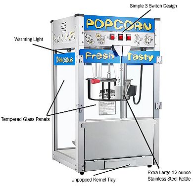 Pop Heaven 12oz Popcorn Machine by Great Northern Popcorn