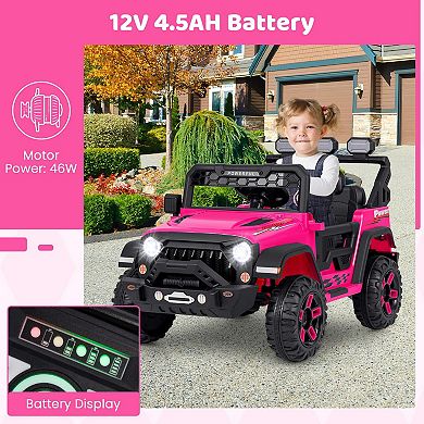 12v Kids Electric Ride-on Truck With Remote Control & Music