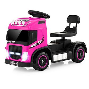 6v Kids Electric Ride-on Truck With Adjustable Seat