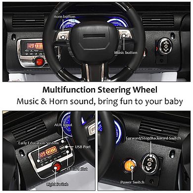 12v Kids Remote Control Ride-on Truck With Led Lights