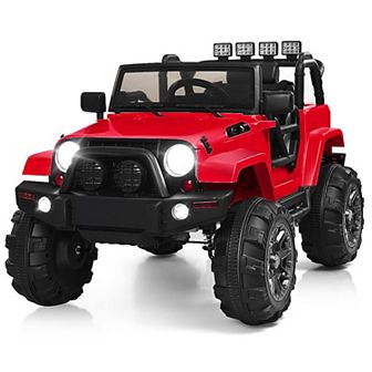 12v Kids Remote Control Ride-on Truck With Led Lights