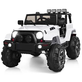 12v Kids Remote Control Ride-on Truck With Led Lights