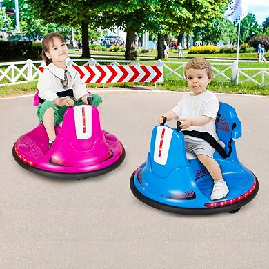 12v Kids Ride-on Bumper Car With Remote Control, Lights & Music