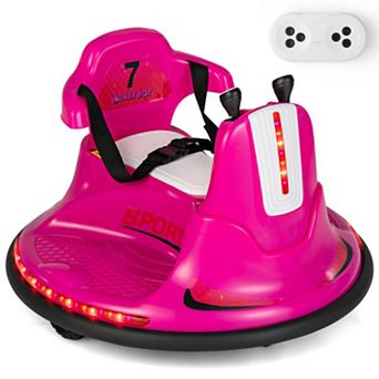 12v Kids Ride-on Bumper Car With Remote Control, Lights & Music