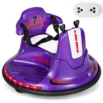 12v Kids Ride-on Bumper Car With Remote Control, Lights & Music