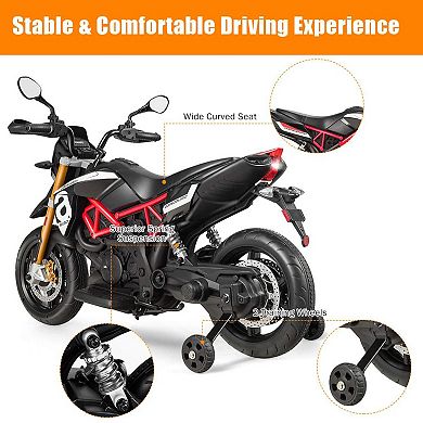 12v Kids Ride-on Aprilia Motorcycle With Sounds & Music