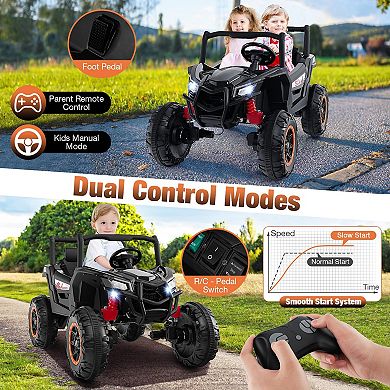 2-seater Kids Ride-on Utv With 2.4g Remote Control