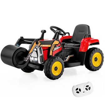 12v Kids Ride-on Road Roller With Remote Control