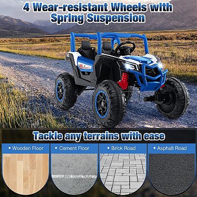 2-seater Kids Ride-on Utv With 2.4g Remote Control