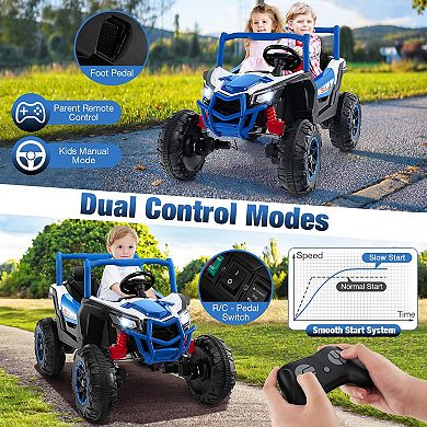 2-seater Kids Ride-on Utv With 2.4g Remote Control