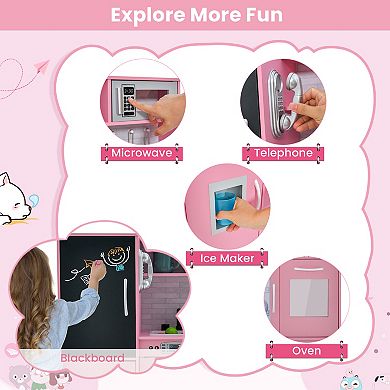 Toddler Kitchen Pretend Play Toys For Boys And Girls 3-6 Years Old