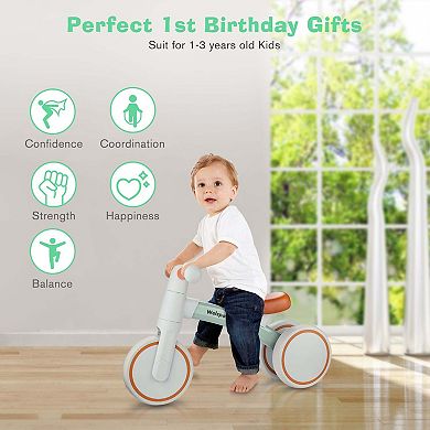 Baby Balance Bike Pedal-less 3 Wheels For 1 Year Old Toddlers