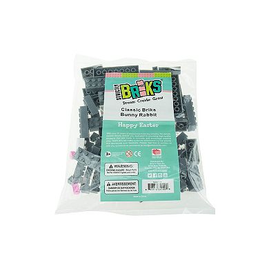 Building Bricks & Blocks Set, Bunny Decoration & Toy for Baskets, 73 Pieces