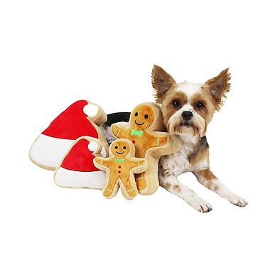 Midlee Christmas Sugar Cookie Plush Dog Toy