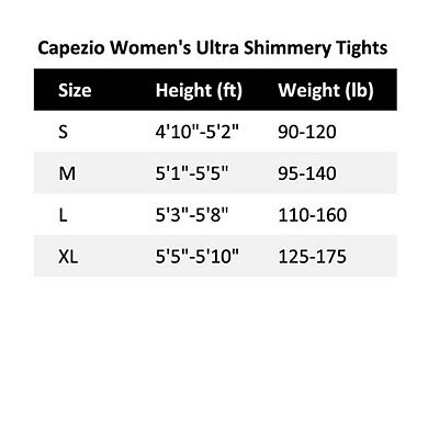 Capezio Ultra Shimmery Footed Tight - Adult