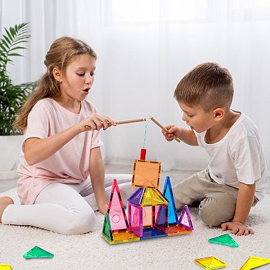 EverPlay 12 PC Magnetic Tiles, Magnetic Building Blocks for Kids, Magnet for Kids 3+