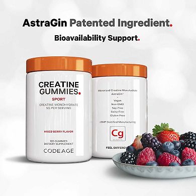 Codeage Creatine Gummies 5000mg - 120 Gummies